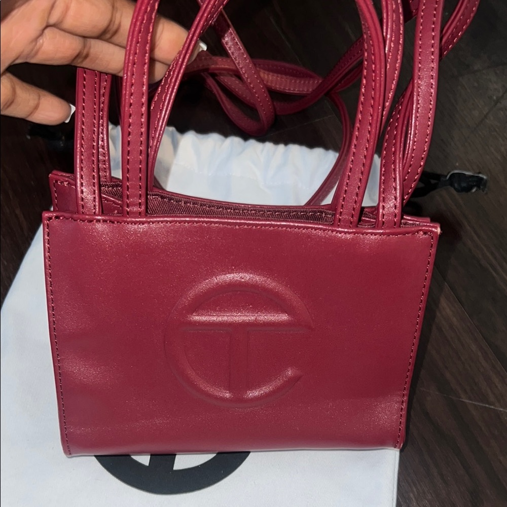 Telfar Mini Bag in Deep Red (Oxblood)